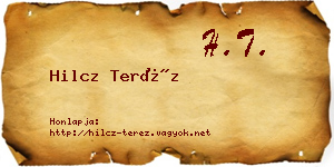 Hilcz Teréz névjegykártya